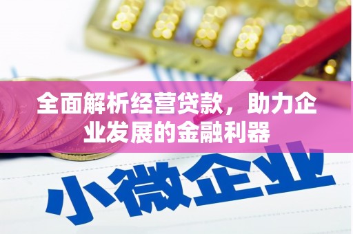 恩平全面解析经营贷款，助力企业发展的金融利器