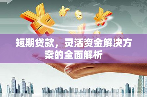 恩平短期贷款，灵活资金解决方案的全面解析