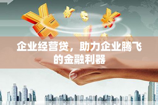 恩平企业经营贷，助力企业腾飞的金融利器